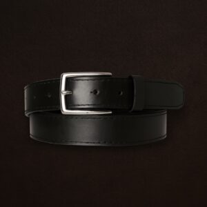 Ceinture en Cuir Véritable Cousue Glassé – Cuircom