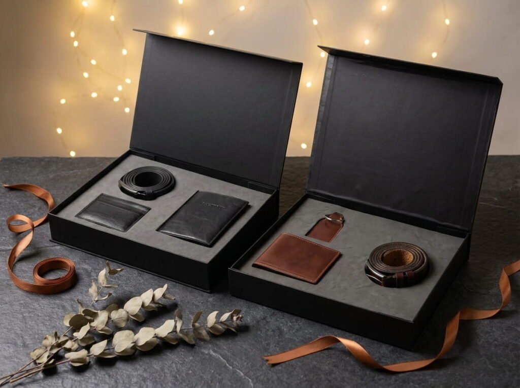 Coffrets cadeaux en cuir Cuircom