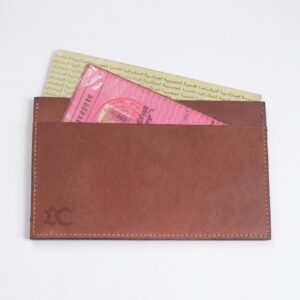 Porte carte grise et permis en cuir marron – Cuircom