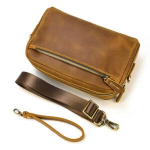 Sacoche Atlas en cuir véritable – Cuircom
