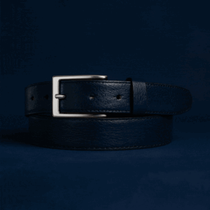 Ceinture en Cuir Véritable Cousue Texturée – Cuircom
